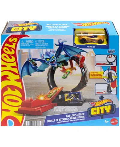 Hot Wheels City Bat Loop Attack Playset In Multi
