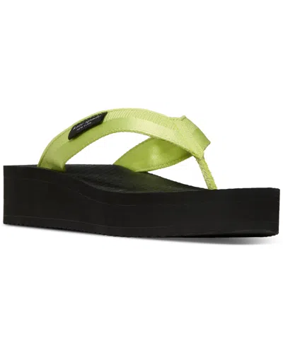 Kate Spade New York Sam Icon Platform Wedge Flip Flop In Green