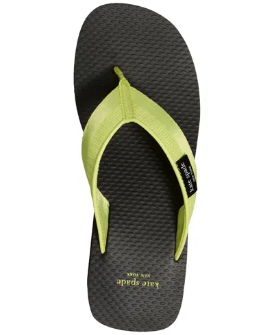 Kate Spade New York Sam Icon Platform Wedge Flip Flop In Green