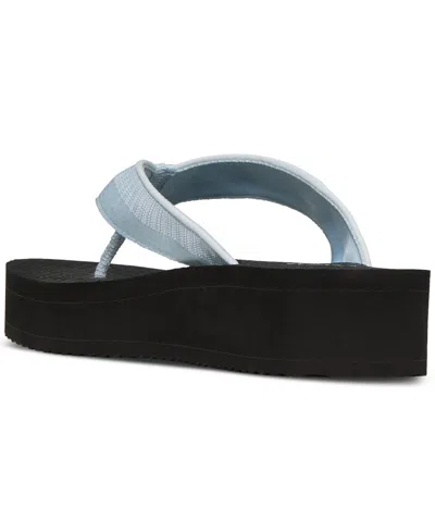 Kate Spade New York Sam Icon Platform Wedge Flip Flop In Blue