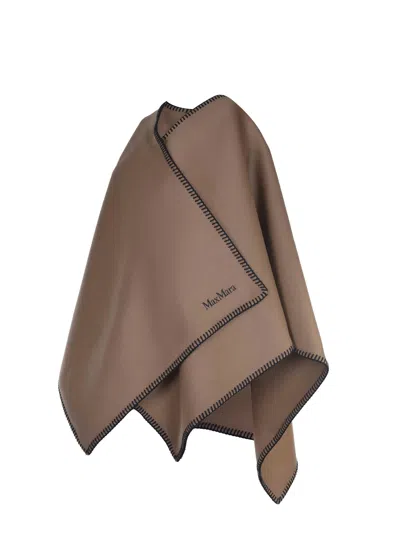Max Mara "mxacolomba" Cape In Brown