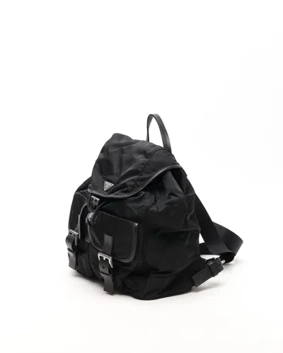 Prada Tessuto Backpack In Black