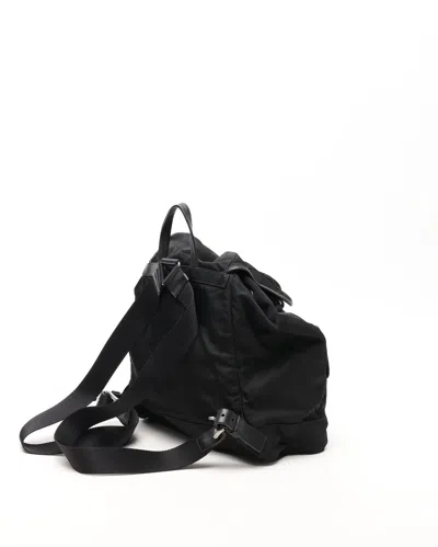 Prada Tessuto Backpack In Black