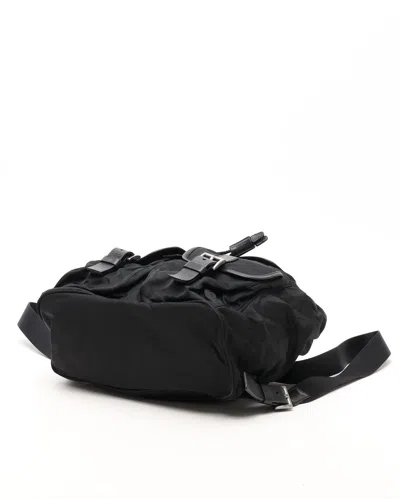 Prada Tessuto Backpack In Black