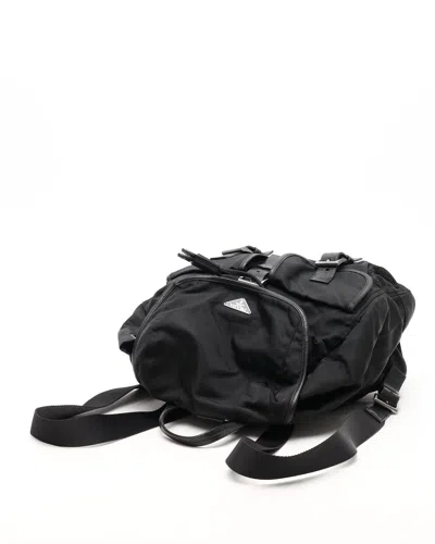 Prada Tessuto Backpack In Black