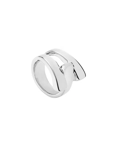 Unode50 Silver-plated Ring In Silver