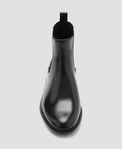 Mango Chelsea Boot In Black