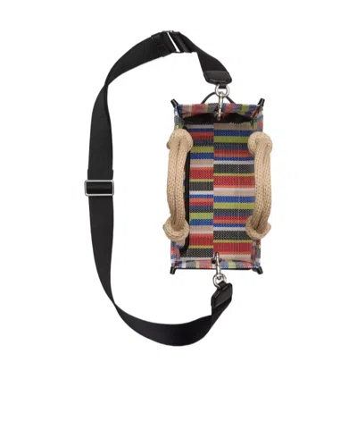 Marc Jacobs The Small Stripe Mesh Rope Tote Bag In Multi