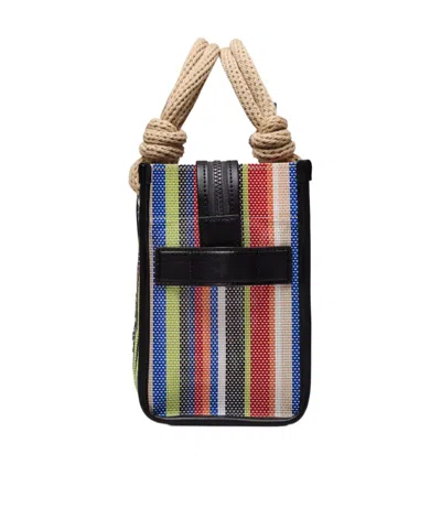 Marc Jacobs The Small Stripe Mesh Rope Tote Bag In Multi