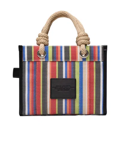 Marc Jacobs The Small Stripe Mesh Rope Tote Bag In Multi
