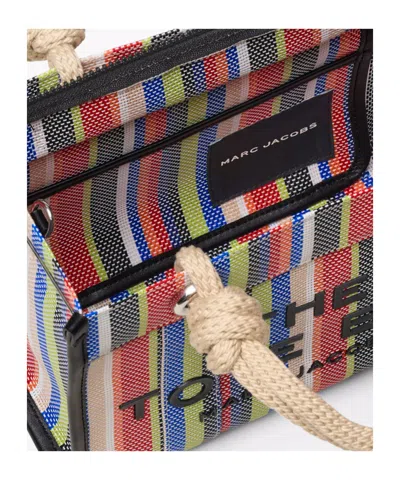 Marc Jacobs The Small Stripe Mesh Rope Tote Bag In Multi
