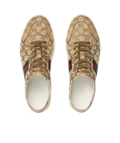 Gucci Stretch Gg Canvas Low-top Sneakers In Multi