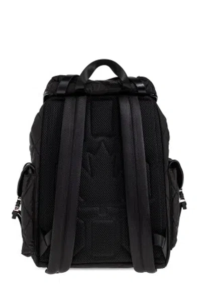 Dsquared2 Quilted Backpack In Black