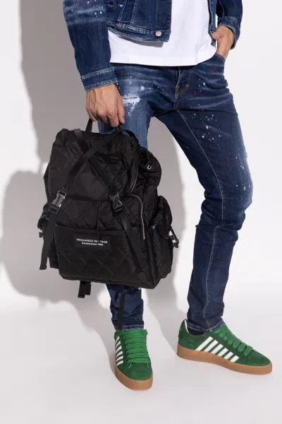Dsquared2 Quilted Backpack In Black