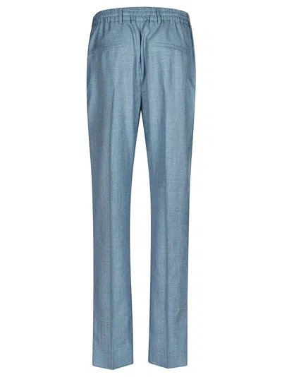 Eleventy Drawstring Casual Pants In Blue