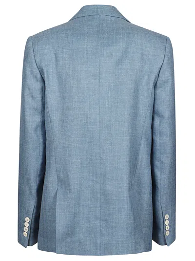 Eleventy Buttoned Pocket Blazer In Blue