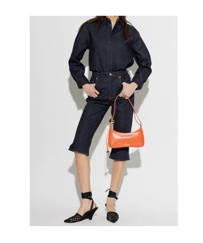 Jacquemus Woven Ankle-tie Heeled Sandals In Black