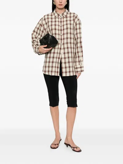 Rohe Check-pattern Oversized Shirt In Pattern