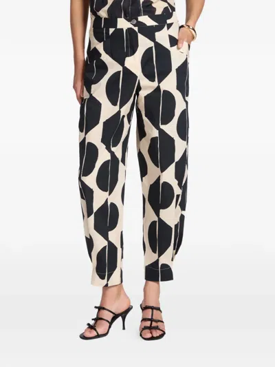 Elena Miro' Patterned Trousers In Multi