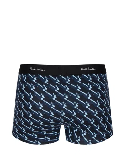 Paul Smith Patterned Briefs In Blue