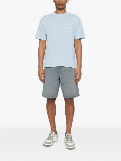 Represent Western Lettering Initials Short Sleeve T Shirt In Blue