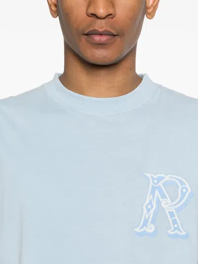 Represent Western Lettering Initials Short Sleeve T Shirt In Blue