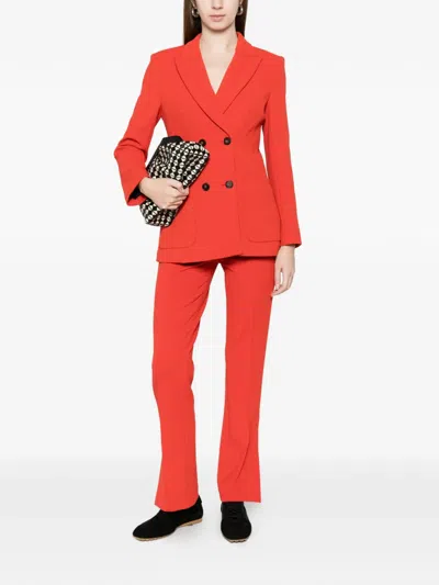 Marccain Double-breasted Blazer In Multi