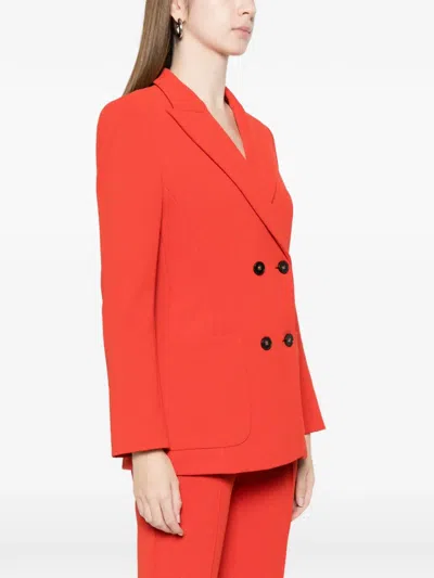 Marccain Double-breasted Blazer In Multi