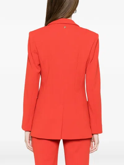 Marccain Double-breasted Blazer In Multi