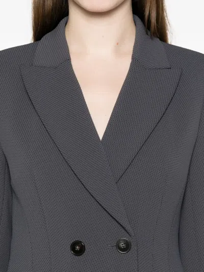 Marccain Double-breasted Blazer In Multi