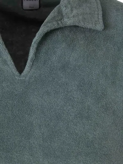 Fedeli V-neck T-shirt In Green