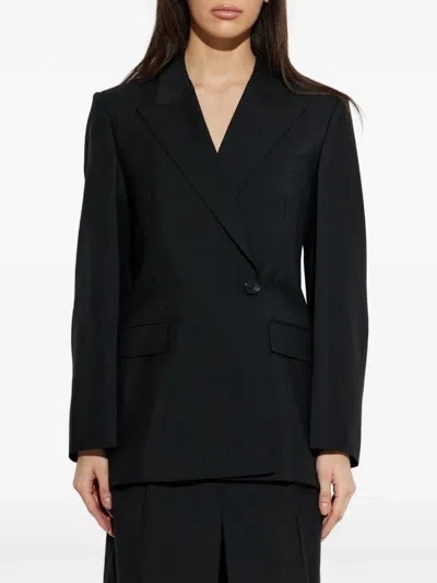 Givenchy Single-breasted Wool Blazer In Black