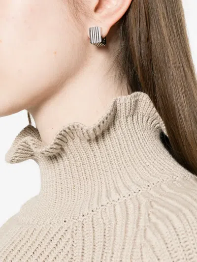 Max Mara Cotton Cordonnet Oversized Jumper In Neutral