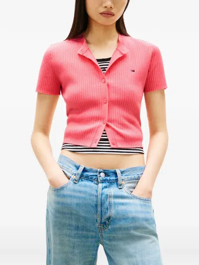 Tommy Hilfiger Short-sleeve Cardigan In Multi