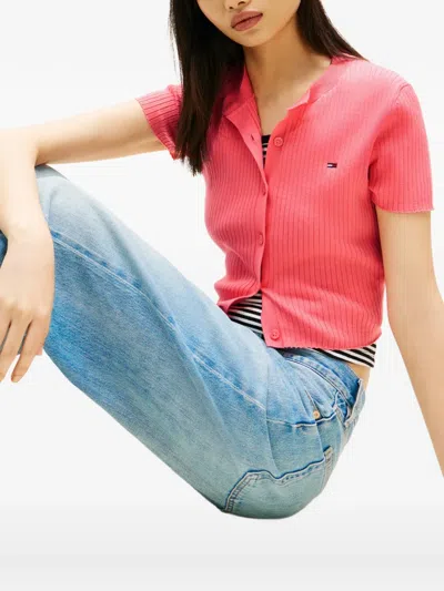 Tommy Hilfiger Short-sleeve Cardigan In Multi