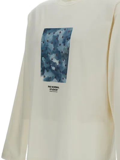 Pas Normal Studios Long-sleeve Printed T-shirt In Neutral