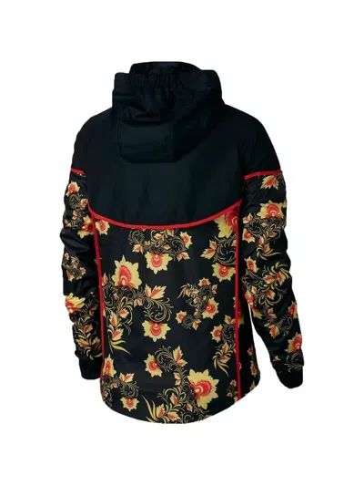 Nike Windrunner Aop Jacket In Black