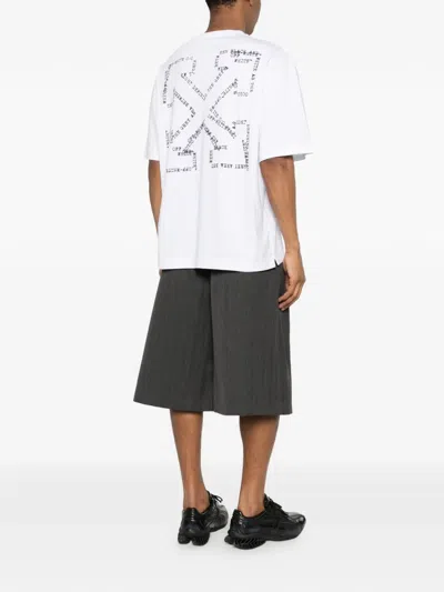 Off-white Ss22 Printing Round Neck Pullover Short Sleeve Ordinary Version White In White