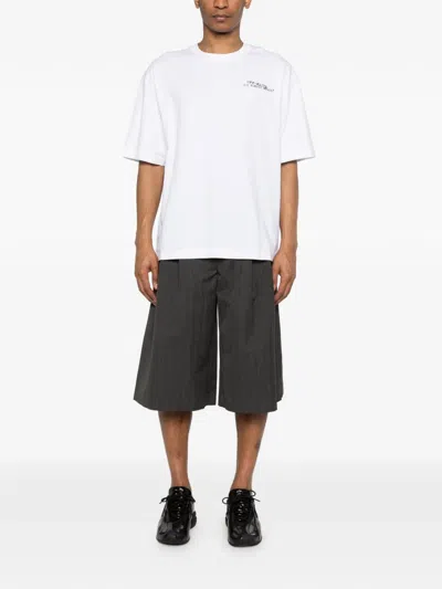 Off-white Ss22 Printing Round Neck Pullover Short Sleeve Ordinary Version White In White