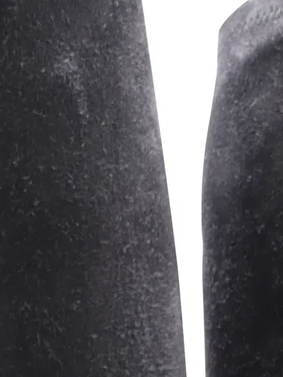 Pre-owned René Caovilla Knee-high Suede Boots In Black