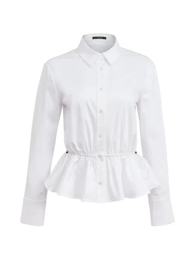 Toccin Ingrid Button-down Cotton Shirt In White