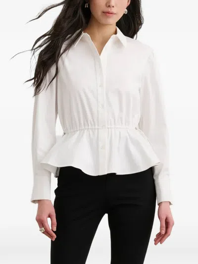 Toccin Ingrid Button-down Cotton Shirt In White