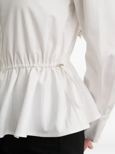 Toccin Ingrid Button-down Cotton Shirt In White