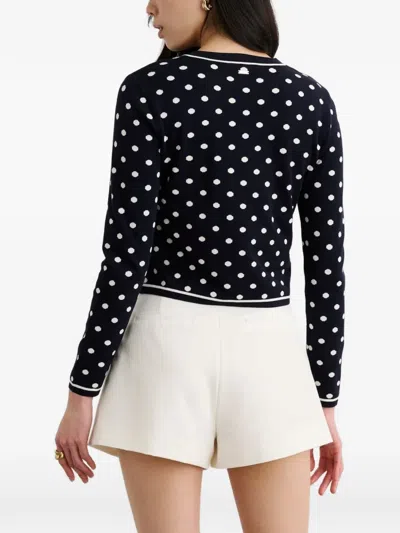 Toccin Xandra Long Sleeve Cardigan In Blue