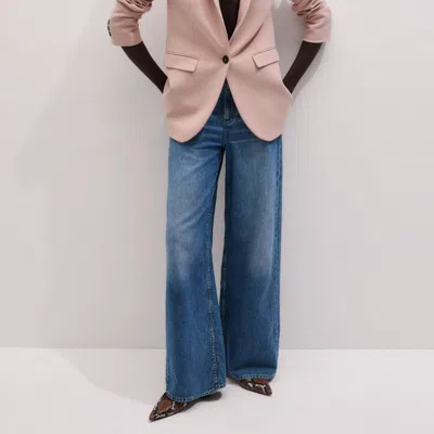 Me+em Sharp Shoulder Blazer Blush Pink In Pink