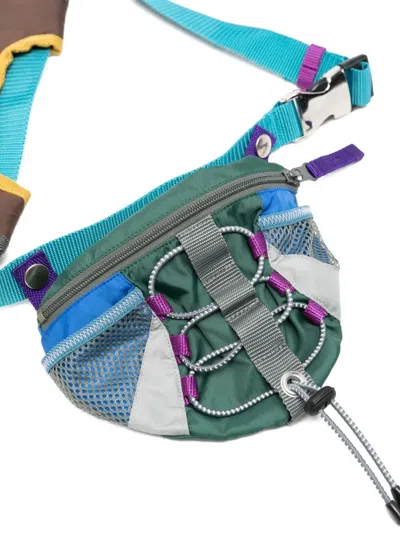 Kolor Multi-pocket Belt Bag In Blue