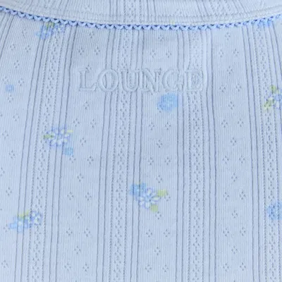 Lounge Blue Floral In Blue