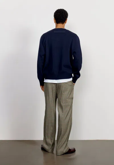 House Of Sunny The Argyle Jumper In Blue