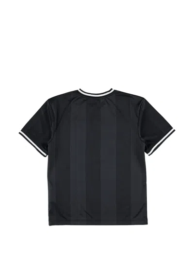 Jordan Kids' Logo-appliqué Striped T-shirt In Black