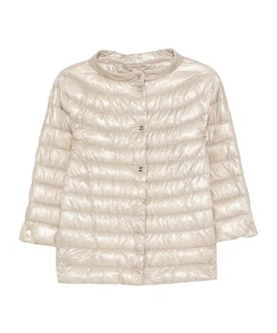 Herno Quilted Jacket In Brown